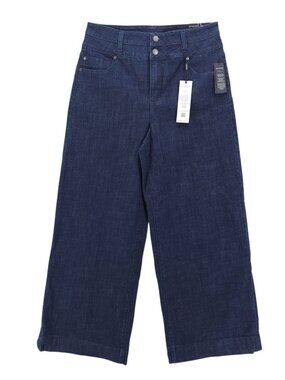 NWT LIVERPOOL Jeans The Stride Wide Leg High Waisted Stretch Indigo Rinse 12/31